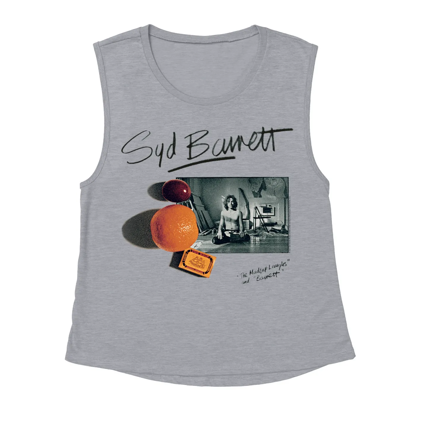 Syd Barrett Ladies' Muscle Tank Top | The Madcap Laughs And Barrett Photo Syd Barrett Shirt (Merchbar Exclusive)