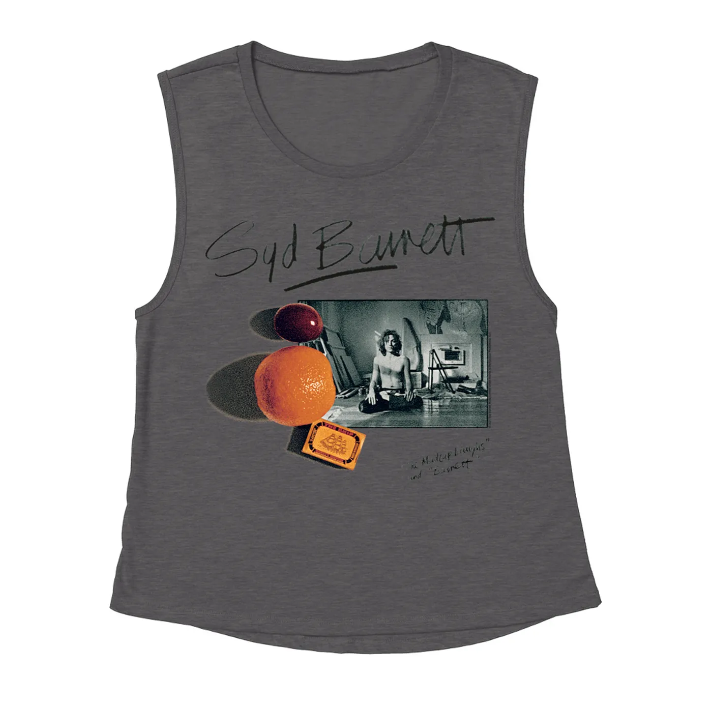 Syd Barrett Ladies' Muscle Tank Top | The Madcap Laughs And Barrett Photo Syd Barrett Shirt (Merchbar Exclusive)