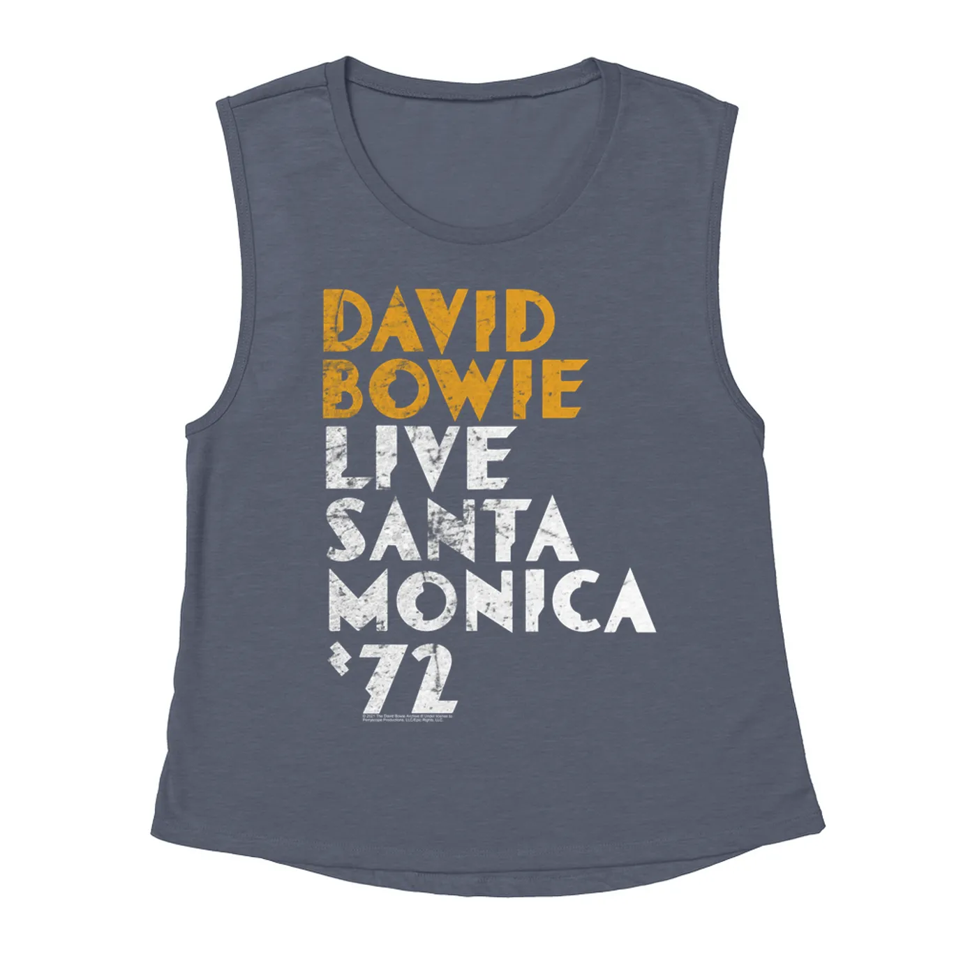 David Bowie Ladies' Muscle Tank Top | David Bowie Live At Santa Monica 1972 David Bowie Shirt