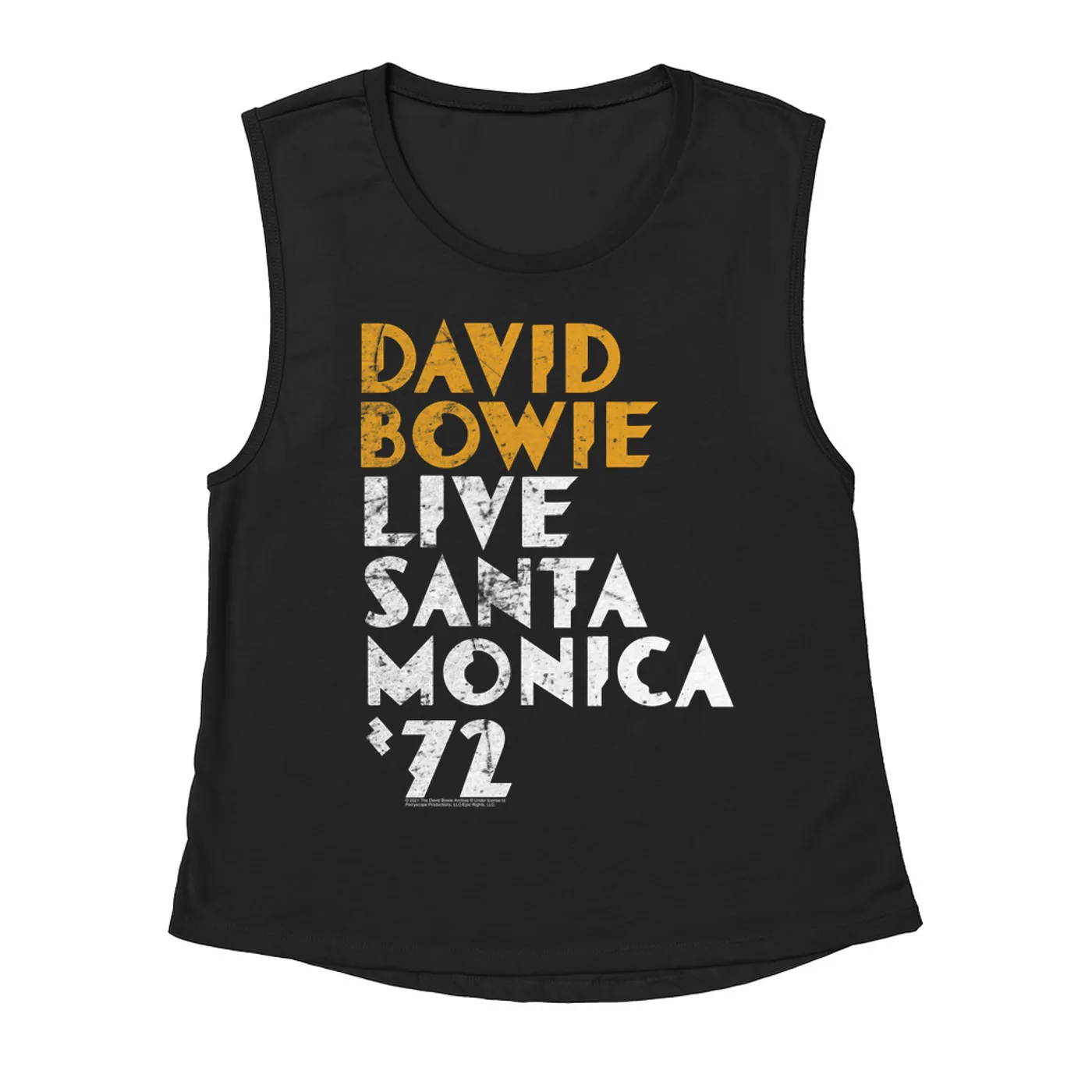 David Bowie Ladies' Muscle Tank Top | David Bowie Live At Santa Monica 1972 David Bowie Shirt