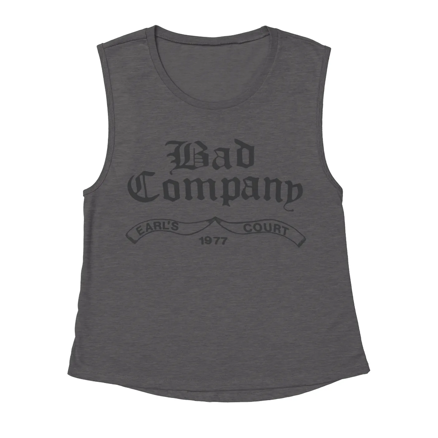 Bad Company Ladies' Muscle Tank Top | Earl's Court 1977 Concert Bad Company Shirt