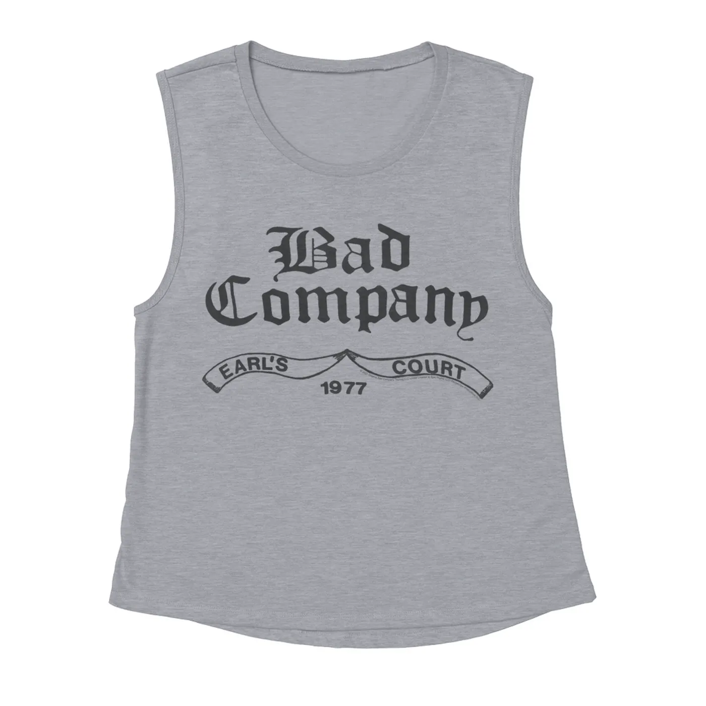 Bad Company Ladies' Muscle Tank Top | Earl's Court 1977 Concert Bad Company Shirt