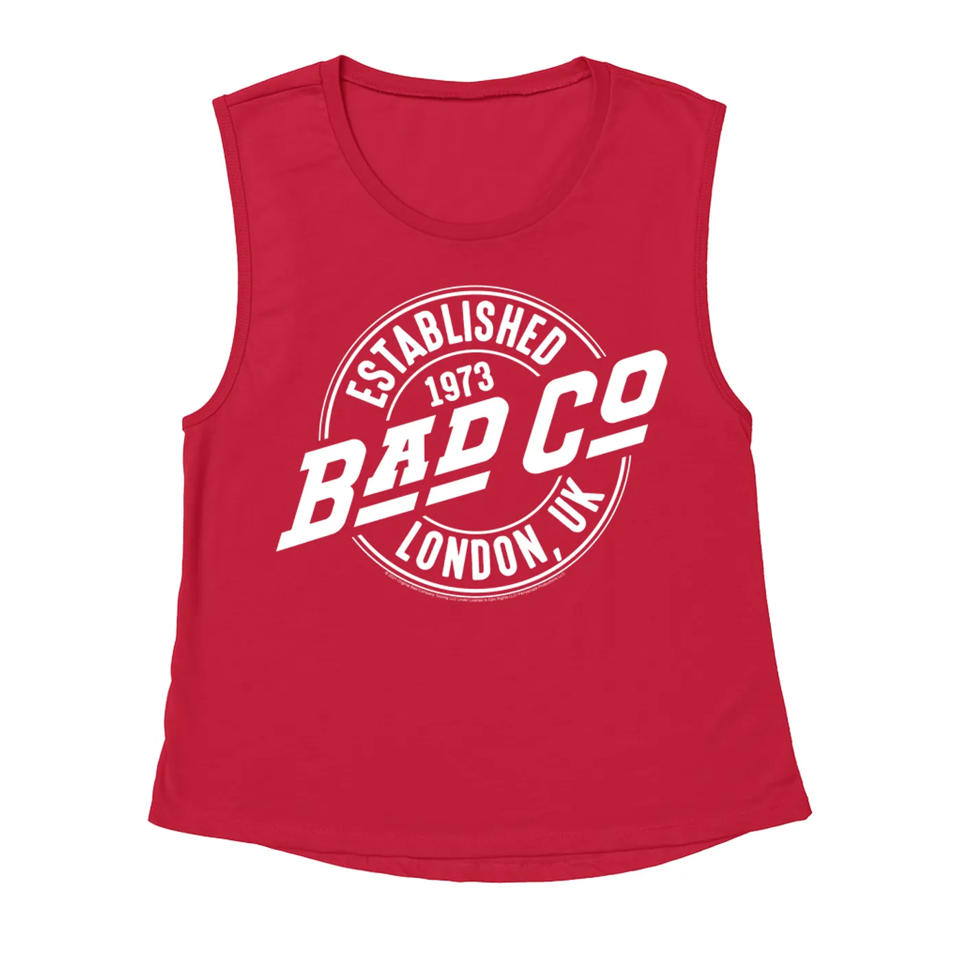Bad Company Ladies' Muscle Tank Top | Established 1973 London UK Logo Bad Company Shirt
