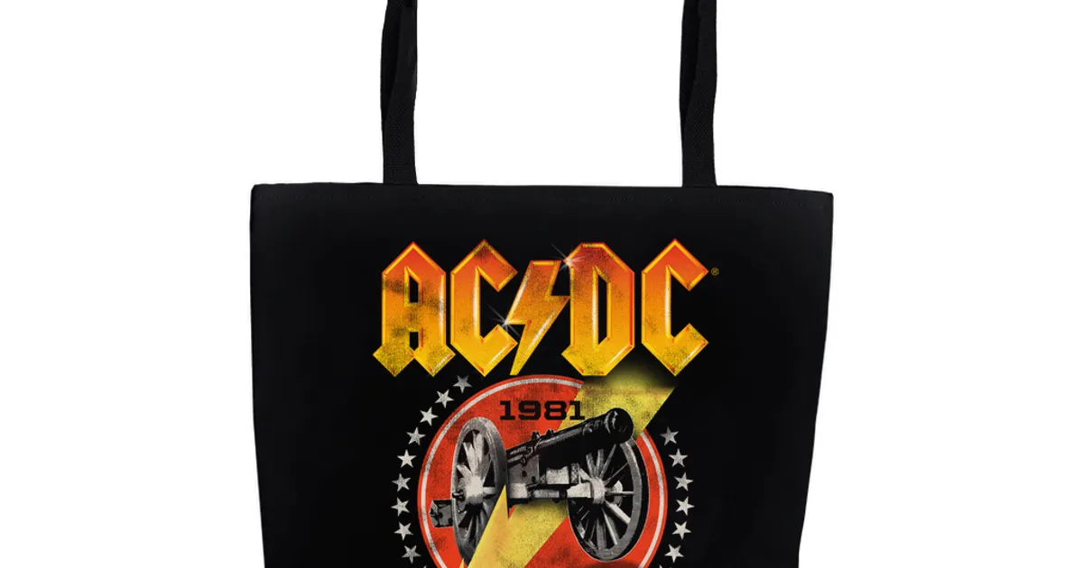 AC/DC Tote Bag | For Those About To Rock Tour 1981 Bag (Merchbar Exclusive)