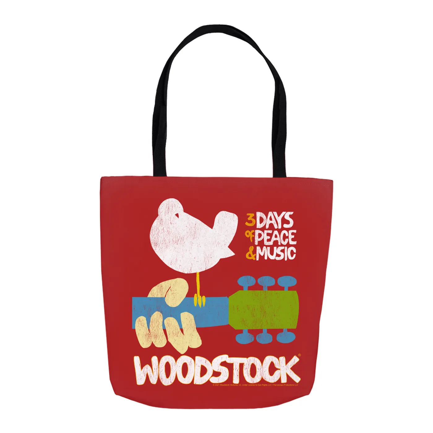 Woodstock Tote Bag | 3 Days Of Peace And Music Woodstock Bag (Merchbar Exclusive)