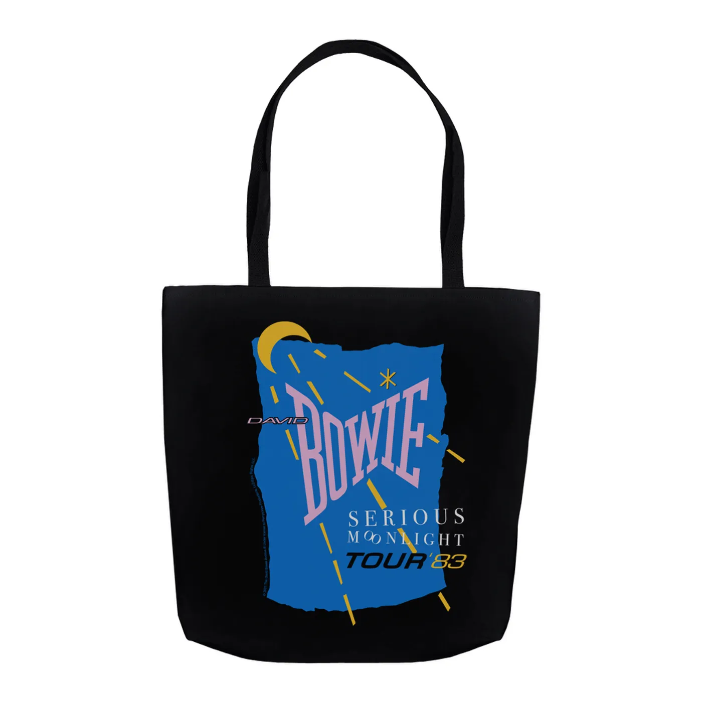 David Bowie Tote Bag | Serious Moonlight 1983 Tour David Bowie Bag (Merchbar Exclusive)