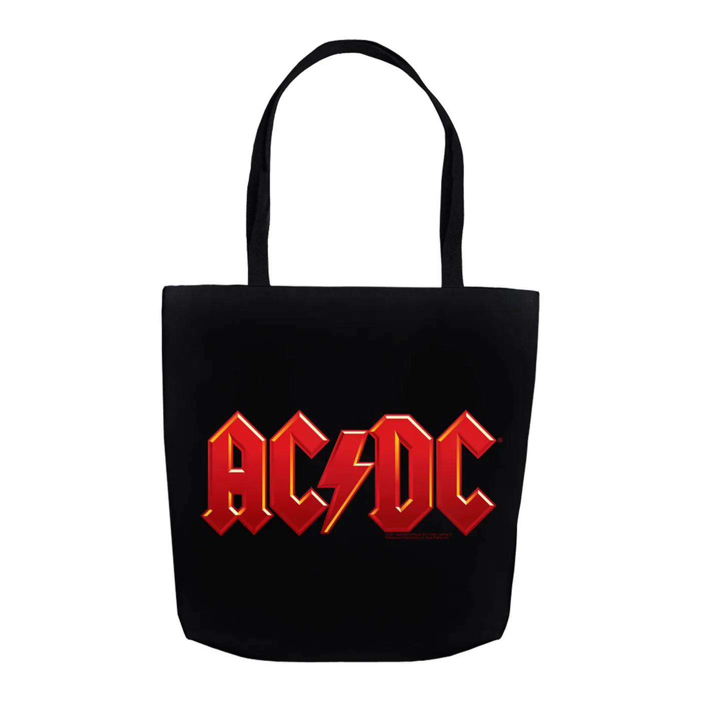 ACDC Tote Bag | AC/DC Classic Red and Yellow Logo ACDC Bag (Merchbar Exclusive)