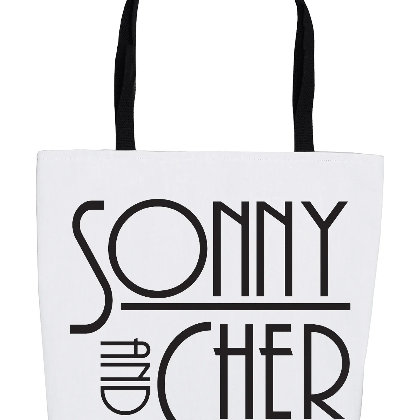 Sonny & Cher Tote Bag | Mod TV Show Logo Sonny and Cher Bag (Merchbar Exclusive)