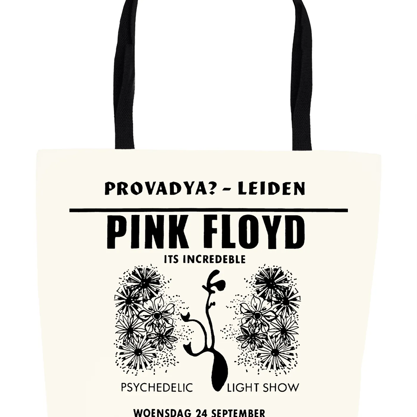 Pink Floyd Tote Bag | Provadya Concert Poster Pink Floyd Bag (Merchbar Exclusive)