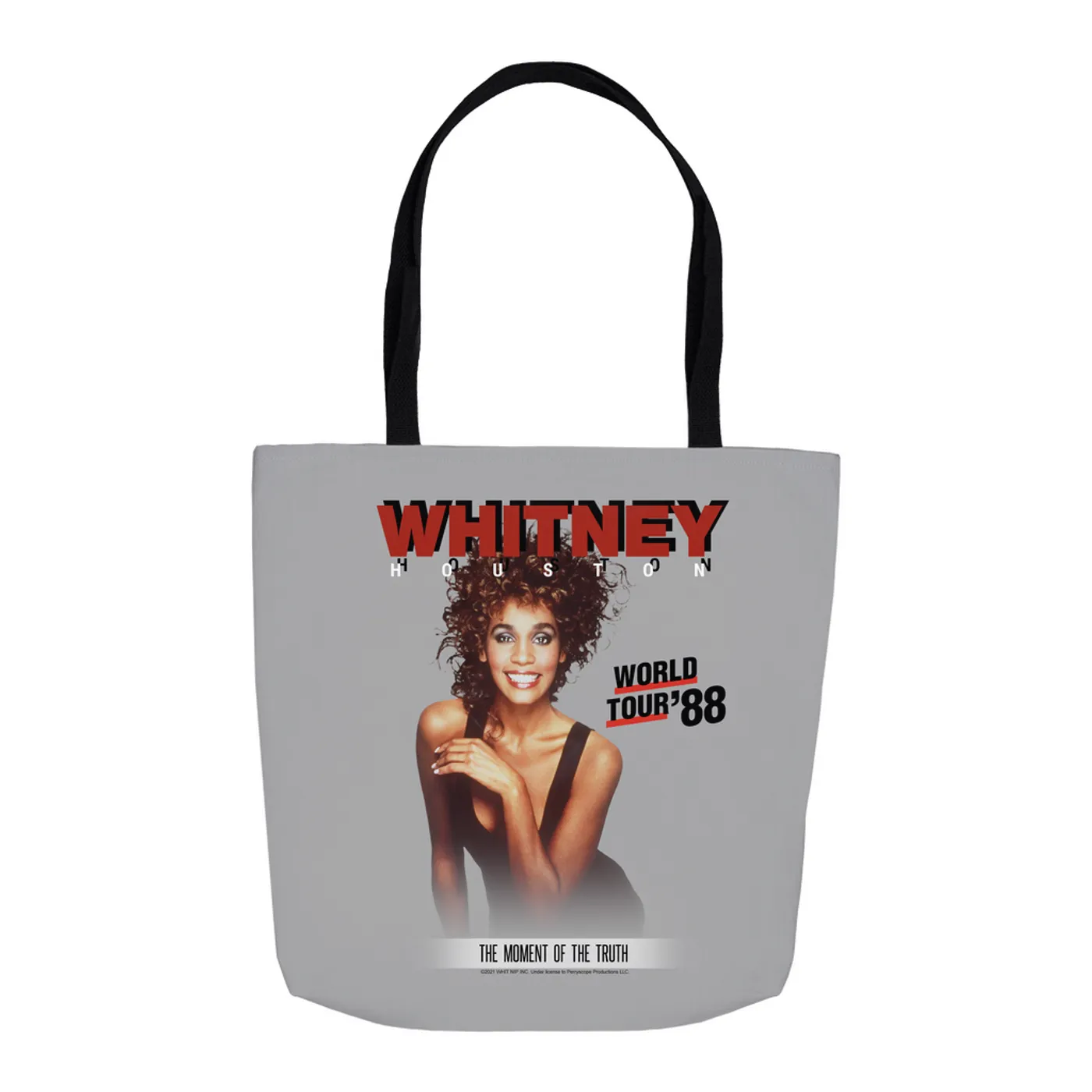 Whitney Houston Tote Bag | 1988 World Tour Poster Image Whitney Houston Bag (Merchbar Exclusive)