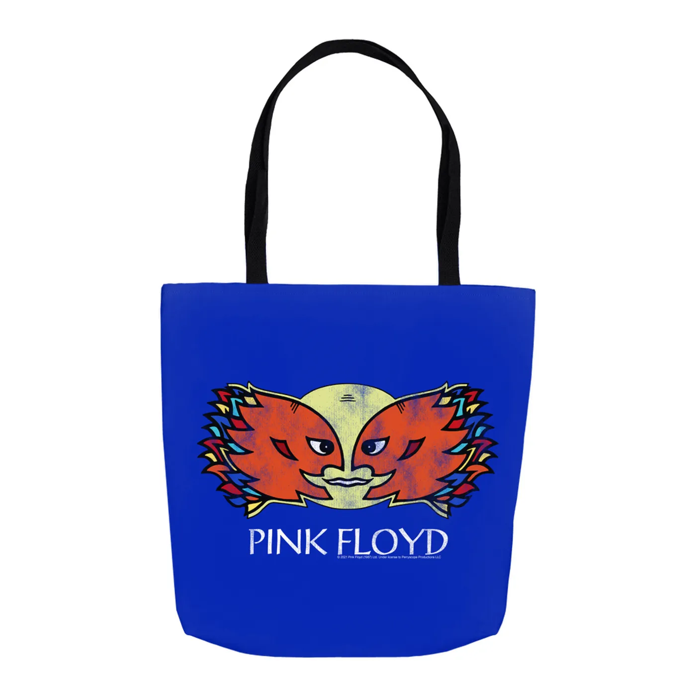 Pink Floyd Tote Bag | Pink Floyd Airship Blimp 1994 Division Bell Tour Distressed Pink Floyd Bag (Merchbar Exclusive)