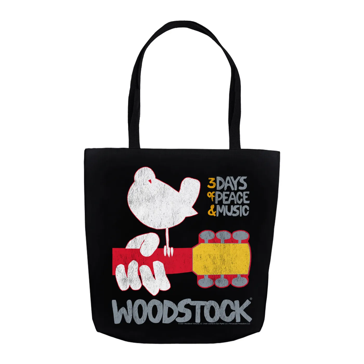 Woodstock Tote Bag | 3 Days Of Peace And Music Logo Woodstock Bag (Merchbar Exclusive)