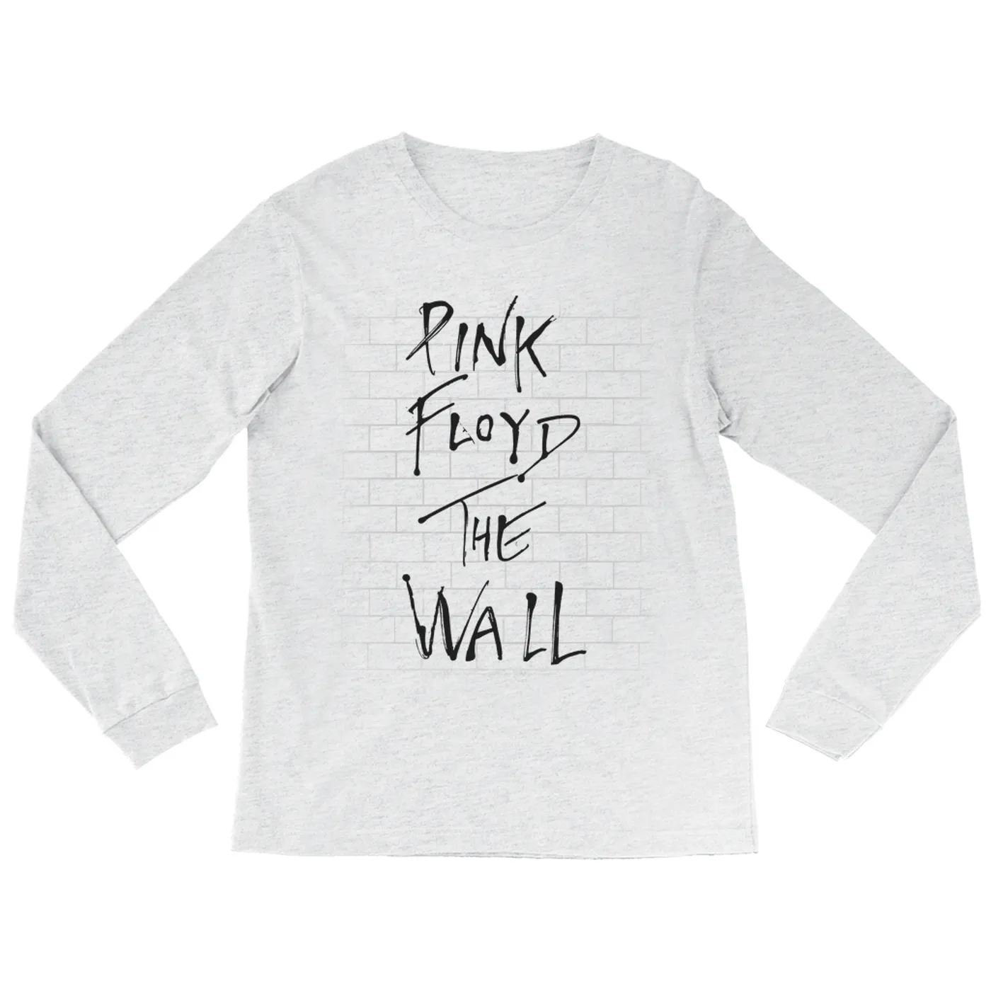 Pink Floyd Heather Long Sleeve Shirt | Pink Floyd The Wall Art Pink Floyd Shirt