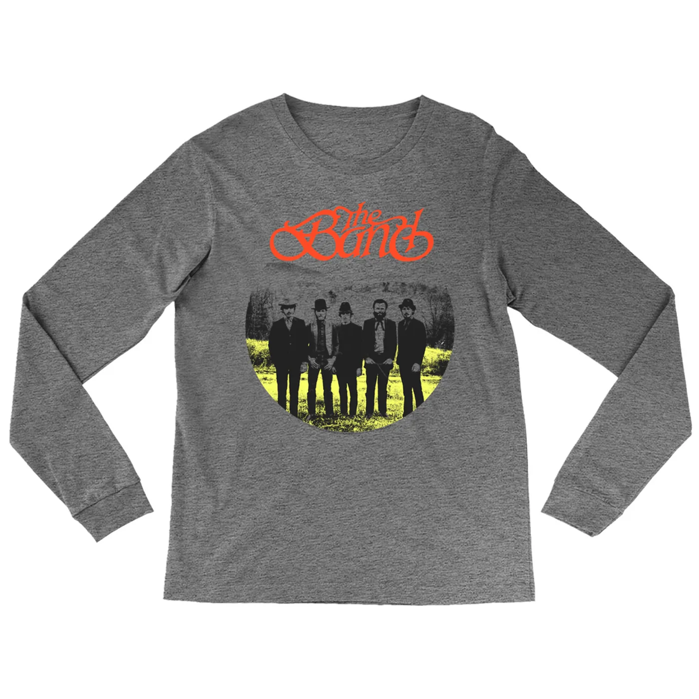 The Band Heather Long Sleeve Shirt | Group Photo Landscape Design The Band Shirt