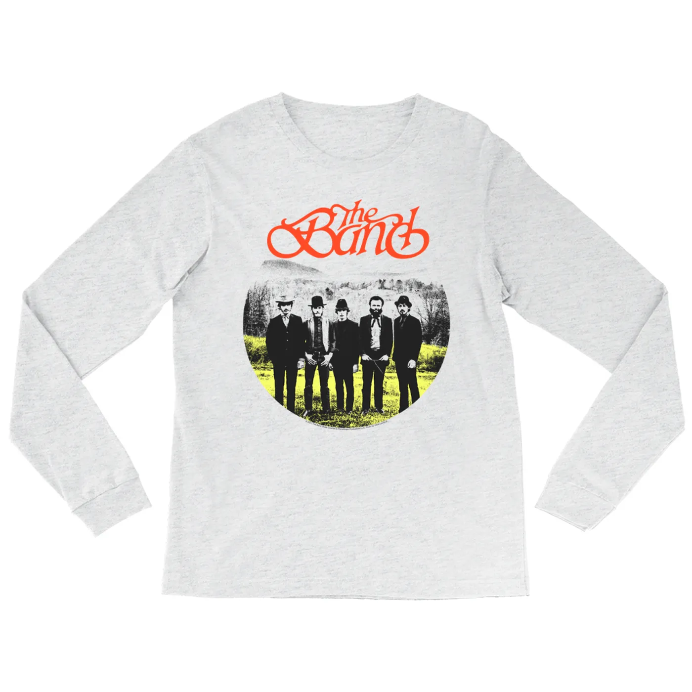The Band Heather Long Sleeve Shirt | Group Photo Landscape Design The Band Shirt