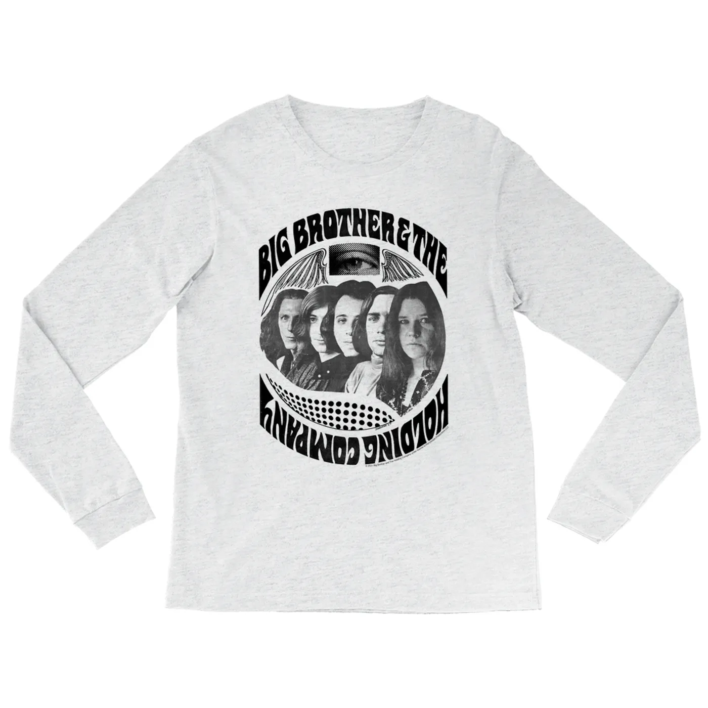 Big Brother and The Holding Co. Heather Long Sleeve Shirt | Big Brother & The Holding Company Feat. Janis Joplin 1967 Poster Big Brother and The Holding Co. Shirt