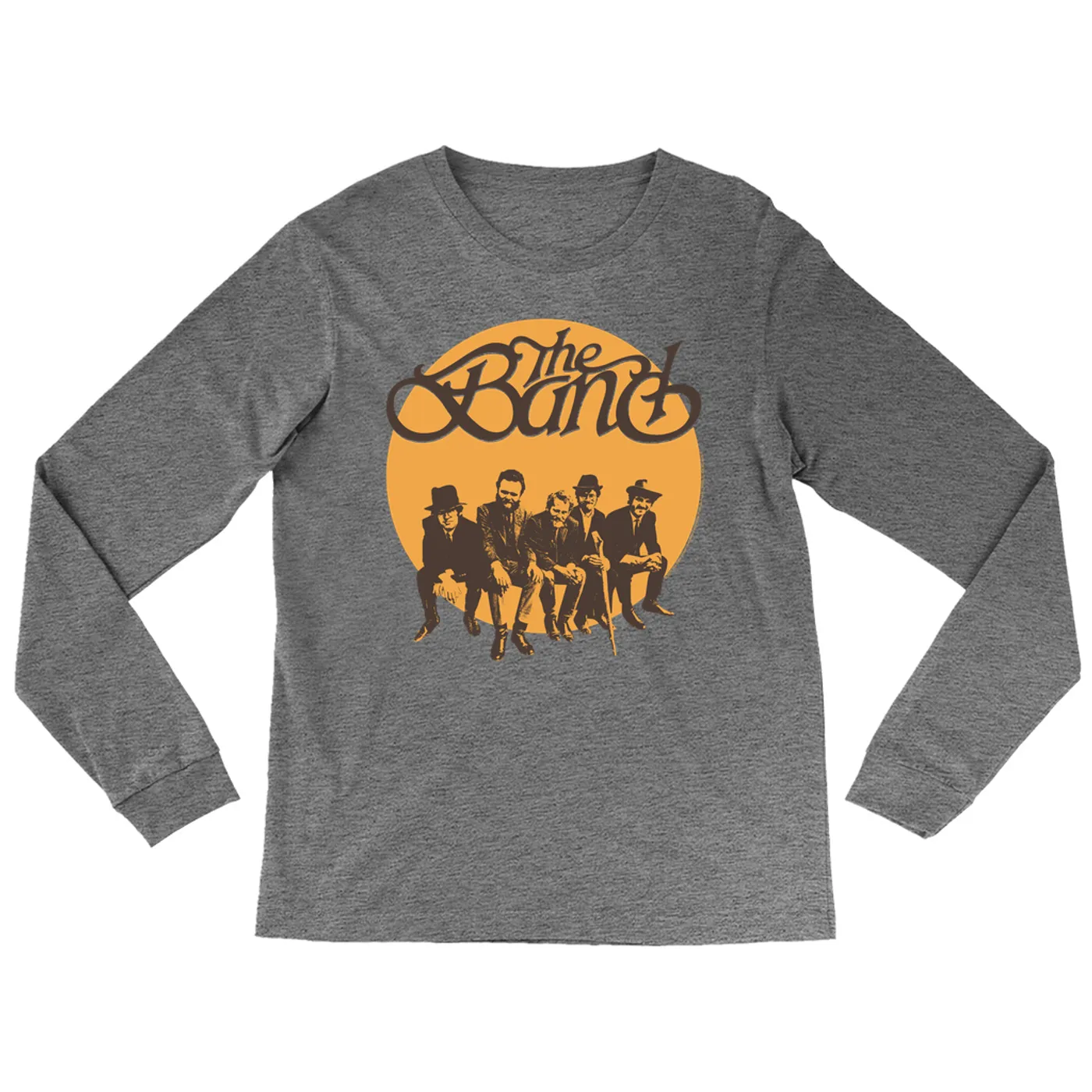 The Band Heather Long Sleeve Shirt | Group Photo by Elliott Landy The Band Shirt (Merchbar Exclusive)