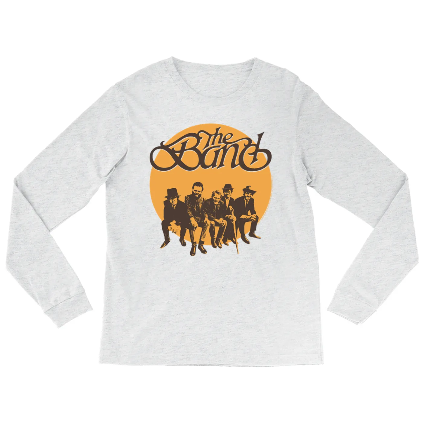 The Band Heather Long Sleeve Shirt | Group Photo by Elliott Landy The Band Shirt (Merchbar Exclusive)