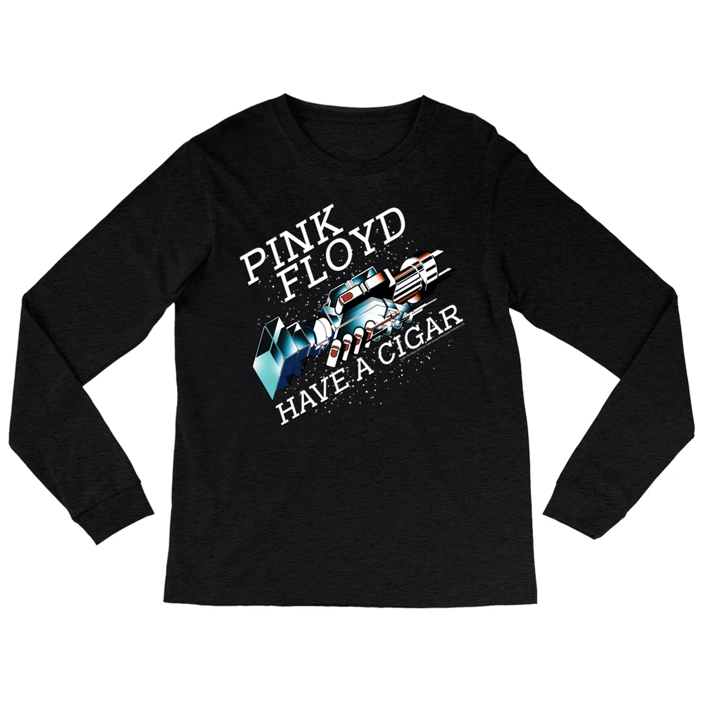 Pink Floyd Heather Long Sleeve Shirt | Have A Cigar Color Album Art Design Pink Floyd Shirt