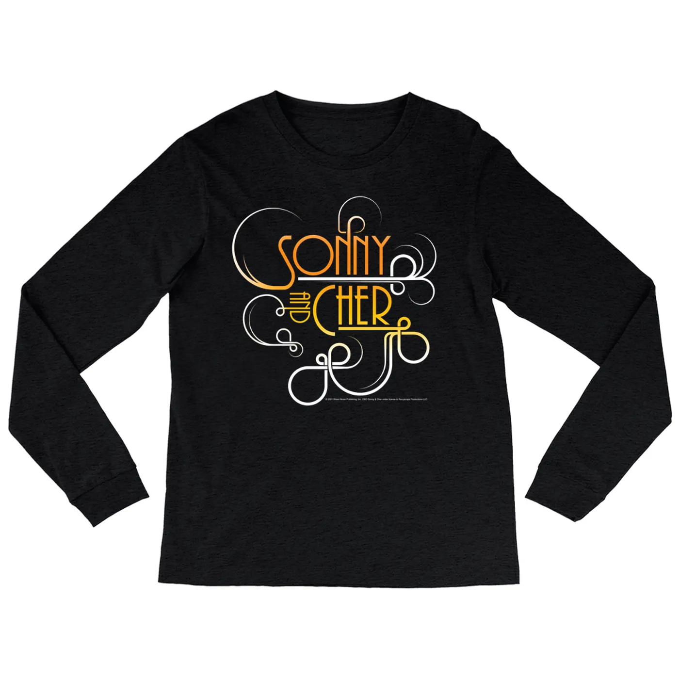 Sonny & Cher Heather Long Sleeve Shirt | Mod TV Retro Logo Sonny and Cher Shirt (Merchbar Exclusive)