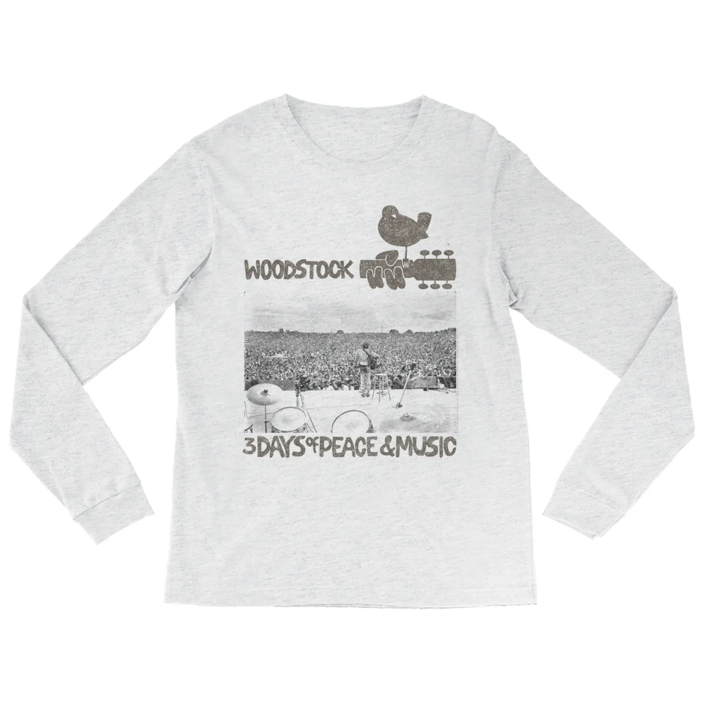Woodstock Heather Long Sleeve Shirt | On Stage At Woodstock Woodstock Shirt