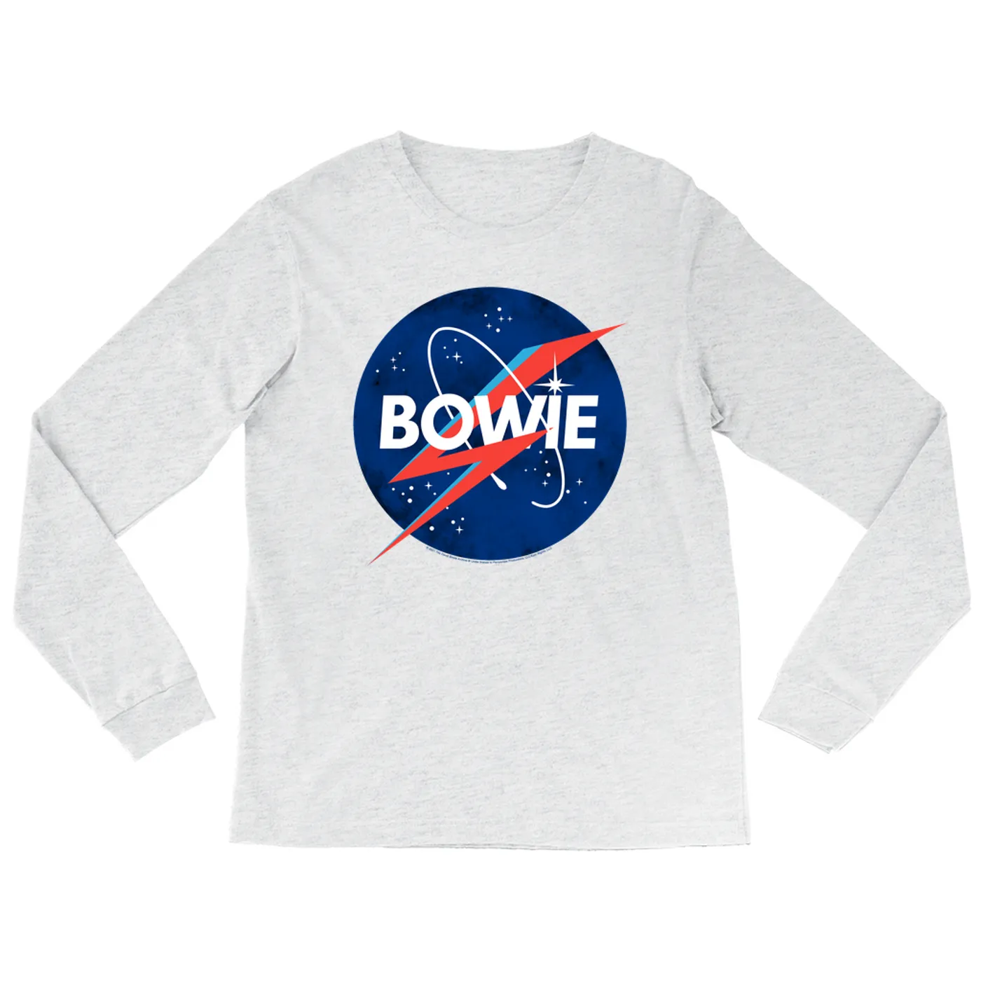 David Bowie Heather Long Sleeve Shirt | Bowie NASA Inspiration David Bowie Shirt
