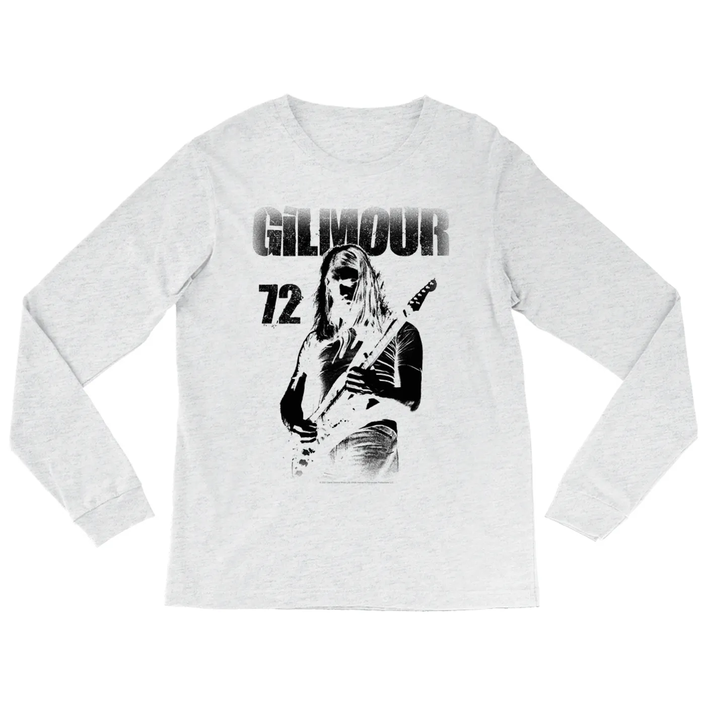 David Gilmour Heather Long Sleeve Shirt | Gilmour 1972 Design Distressed David Gilmour Shirt