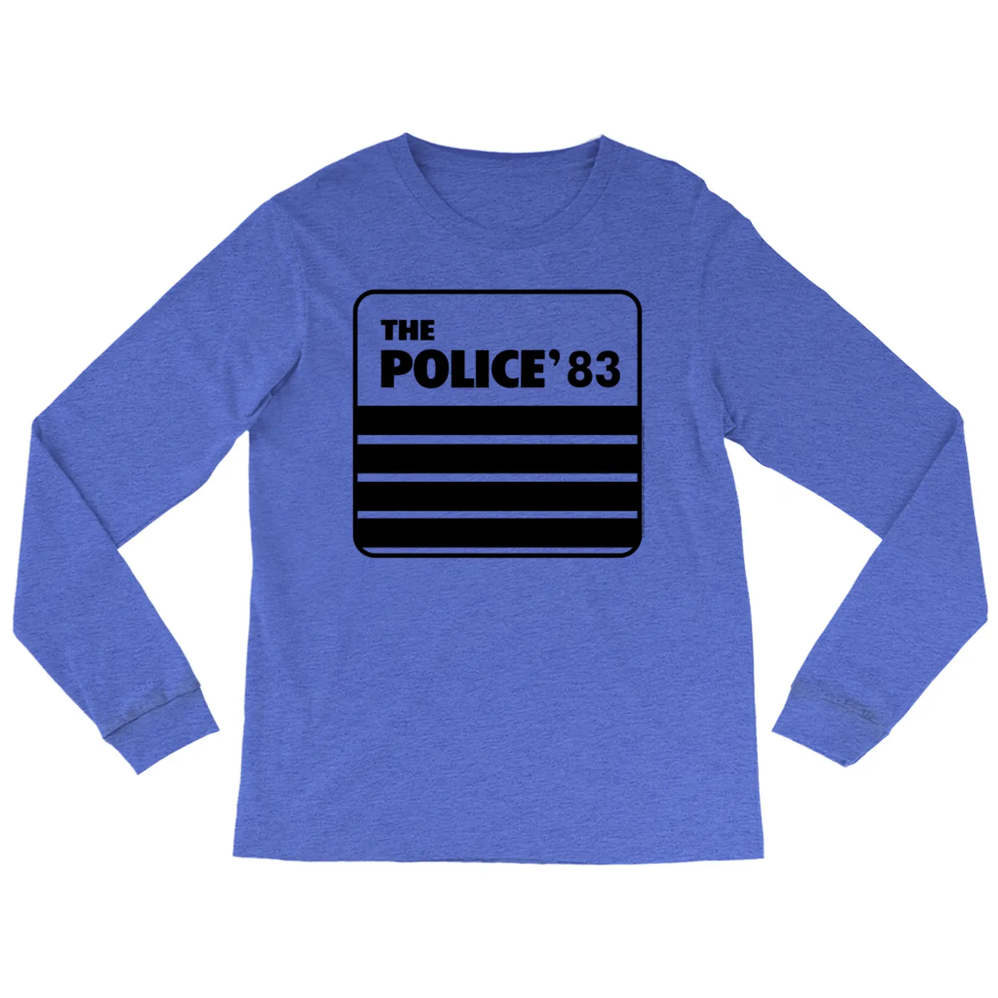 The Police Heather Long Sleeve Shirt | The Police 1983 Concert Tour The Police Shirt