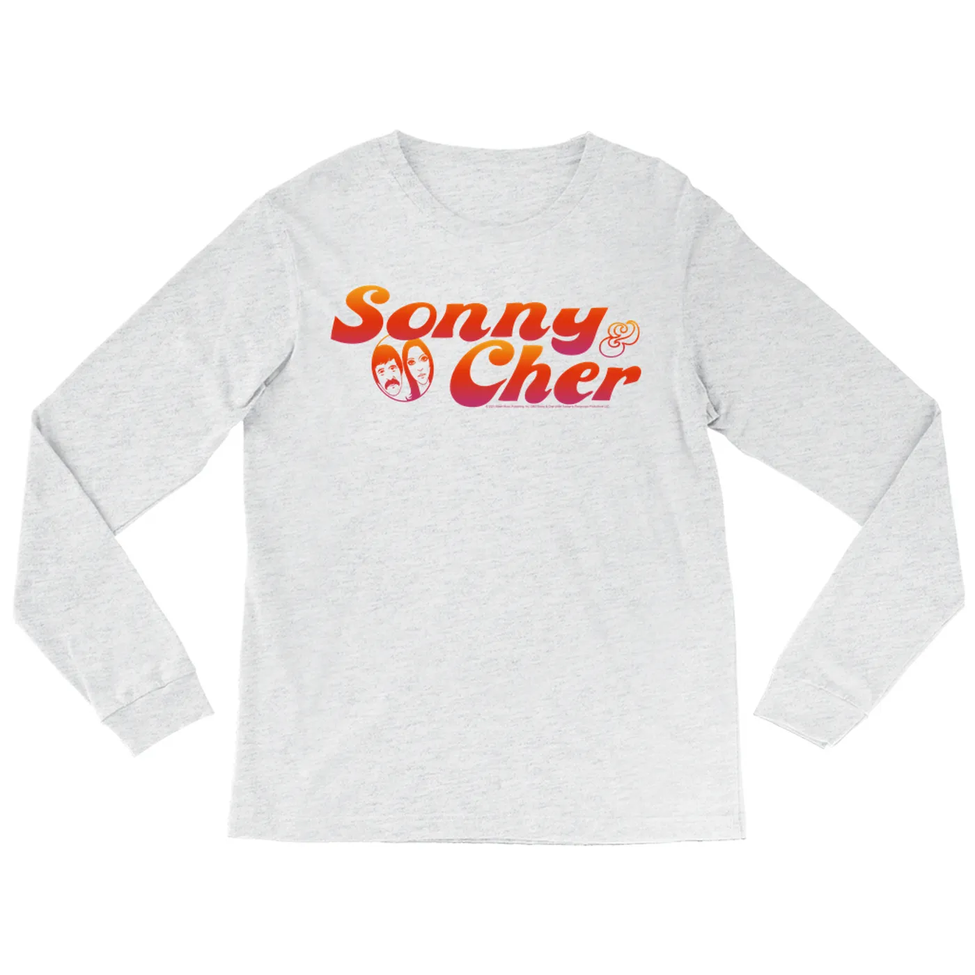 Sonny & Cher Heather Long Sleeve Shirt | Comedy Hour TV Show Logo Sonny and Cher Shirt