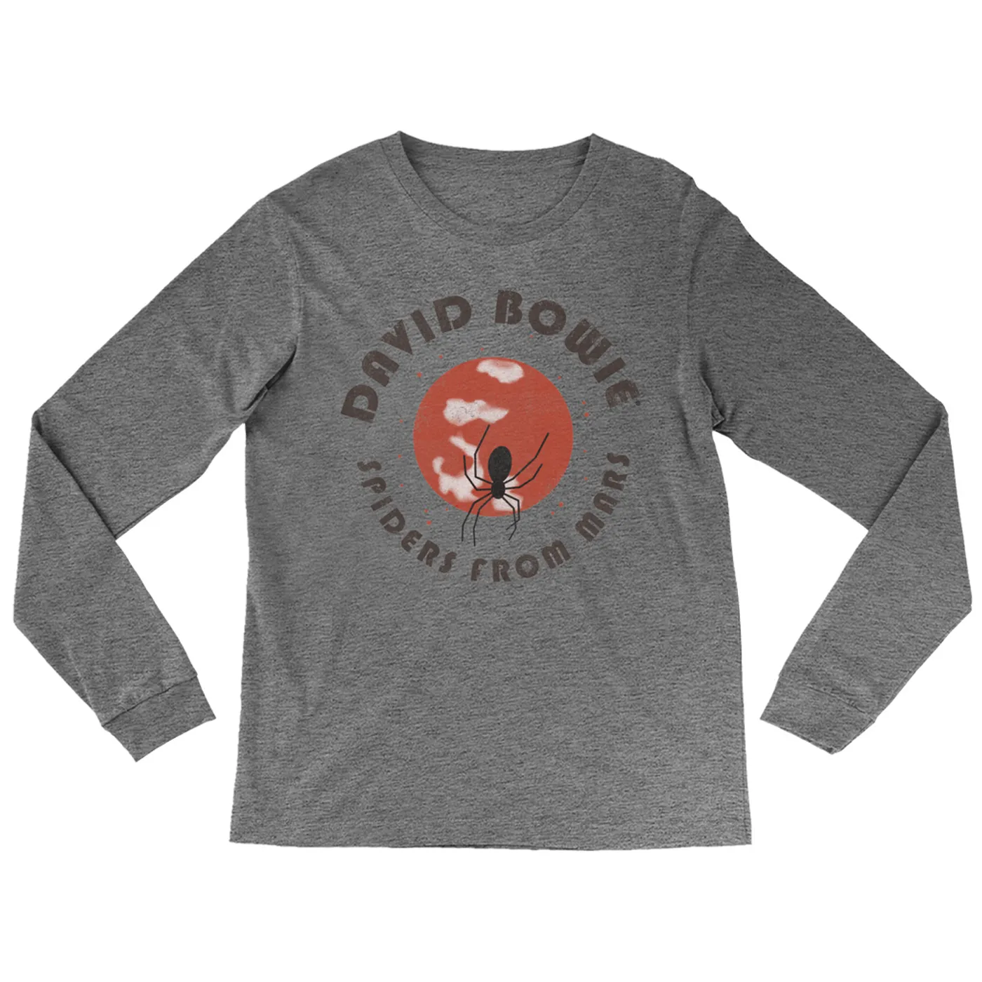 David Bowie Heather Long Sleeve Shirt | Spiders From Mars Design David Bowie Shirt