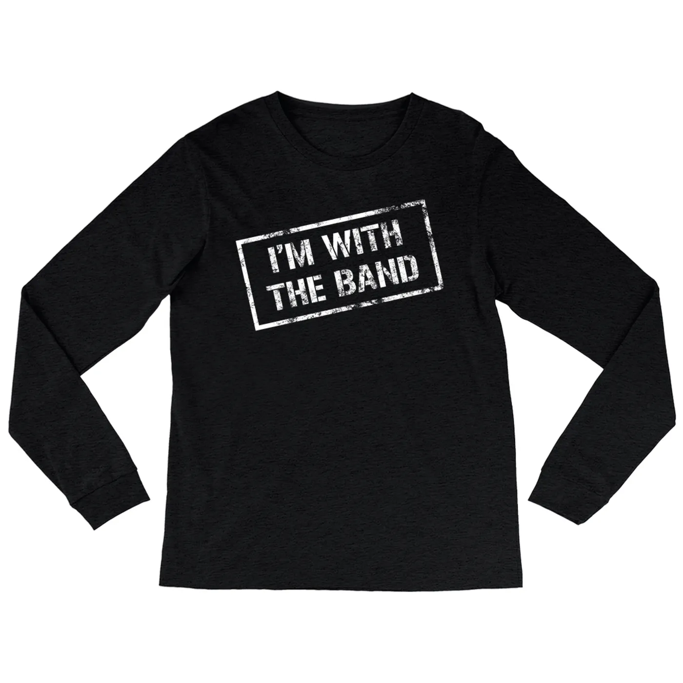 Merchbar Music Life Heather Long Sleeve Shirt | I'm With The Band Merchbar Music Life Shirt