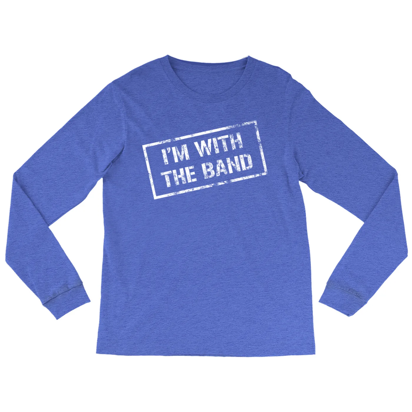 Merchbar Music Life Heather Long Sleeve Shirt | I'm With The Band Merchbar Music Life Shirt