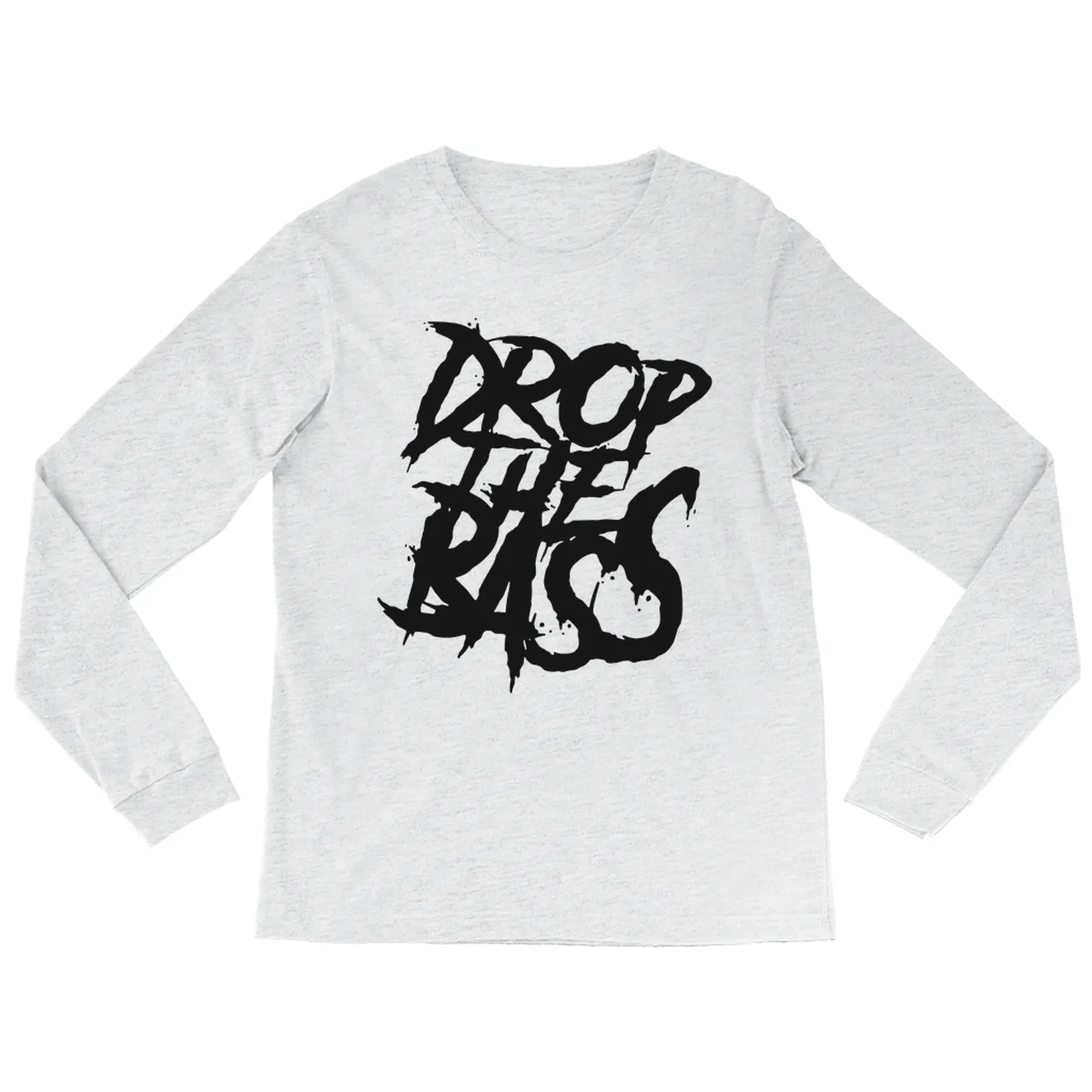 Merchbar Music Life Heather Long Sleeve Shirt | Drop The Bass Merchbar Music Life Shirt