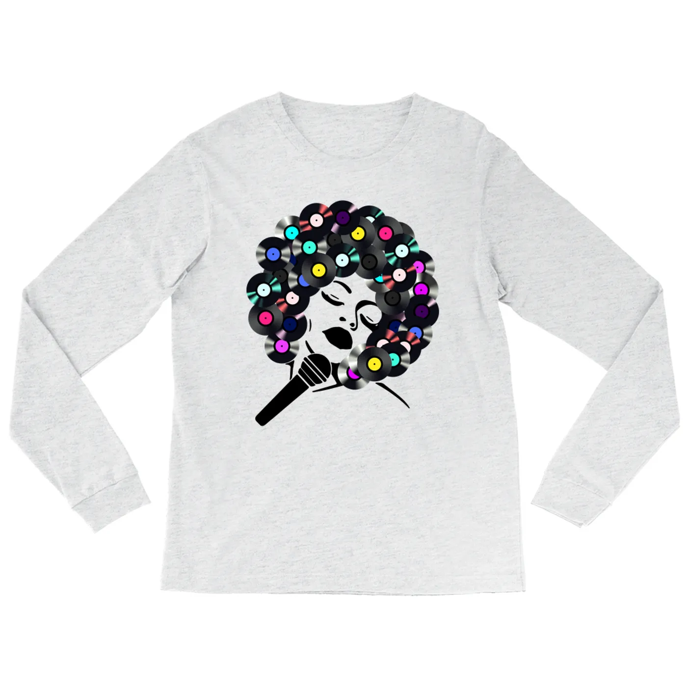 Merchbar Music Life Heather Long Sleeve Shirt | The Soul Of Vinyl Merchbar Music Life Shirt