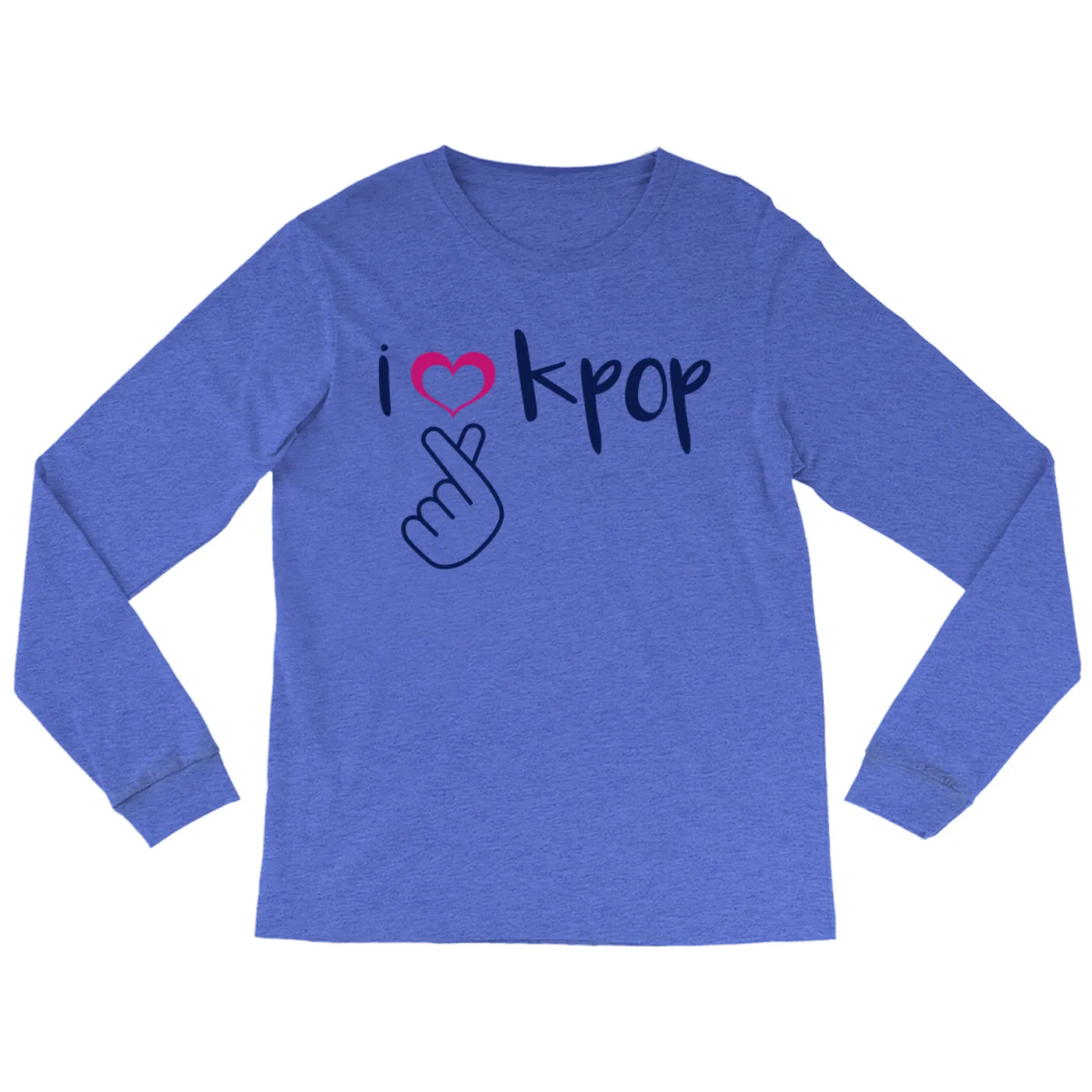 Merchbar Music Life Heather Long Sleeve Shirt | I Heart Kpop Merchbar Music Life Shirt