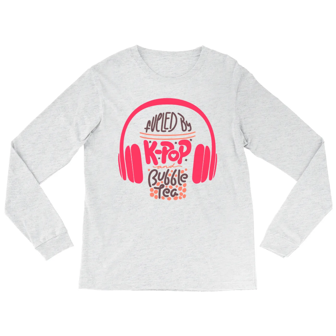 Merchbar Music Life Heather Long Sleeve Shirt | Kpop Fueled Merchbar Music Life Shirt