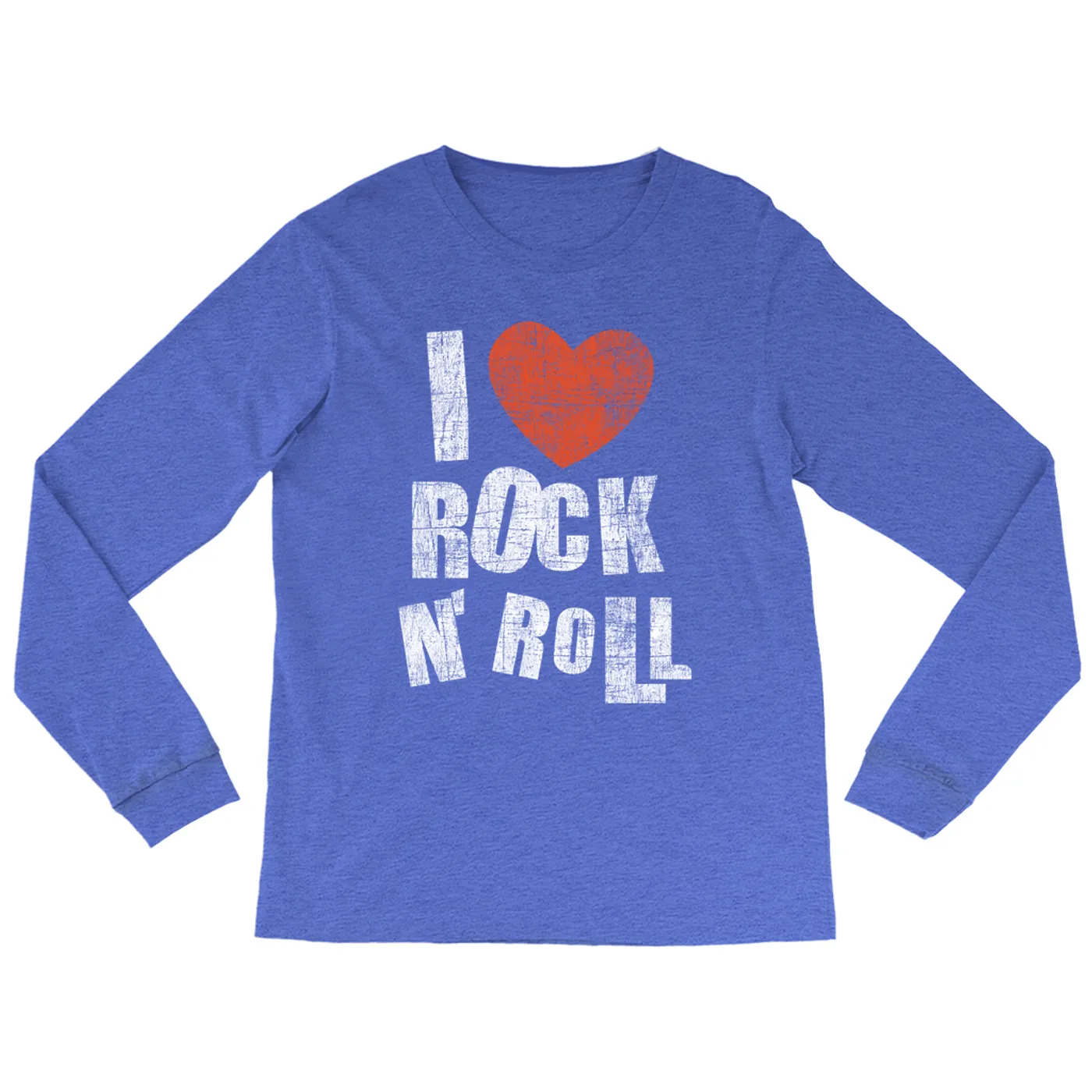 Merchbar Music Life Heather Long Sleeve Shirt | I Heart Rock n' Roll Merchbar Music Life Shirt
