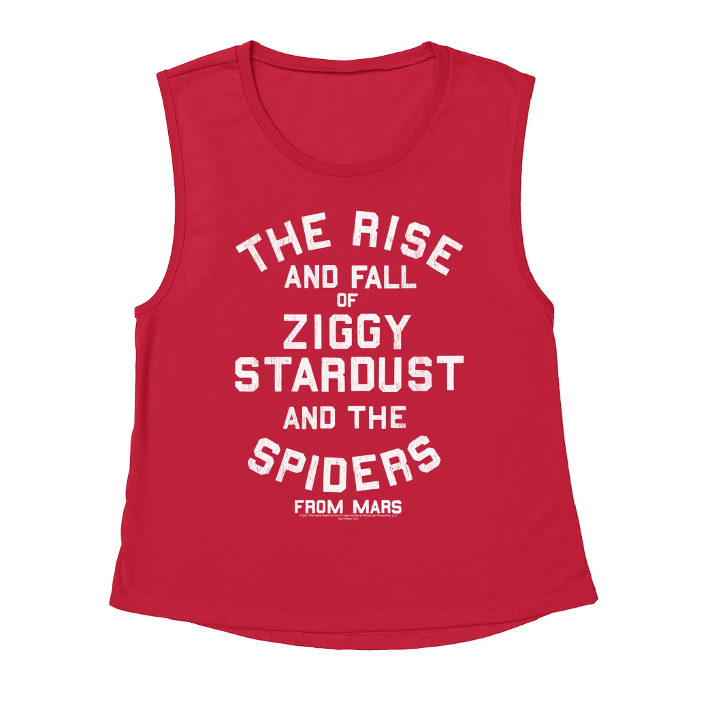 David Bowie Ladies' Muscle Tank Top | The Rise And Fall Of Ziggy Stardust David Bowie Shirt