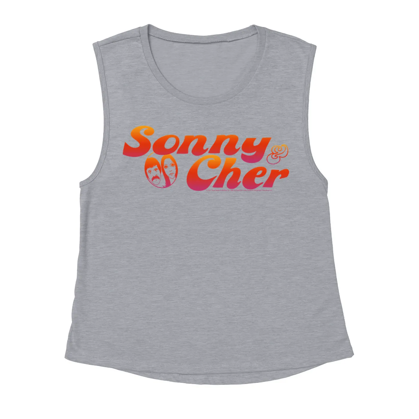 Sonny & Cher Ladies' Muscle Tank Top | Comedy Hour TV Show Logo Sonny and Cher Shirt