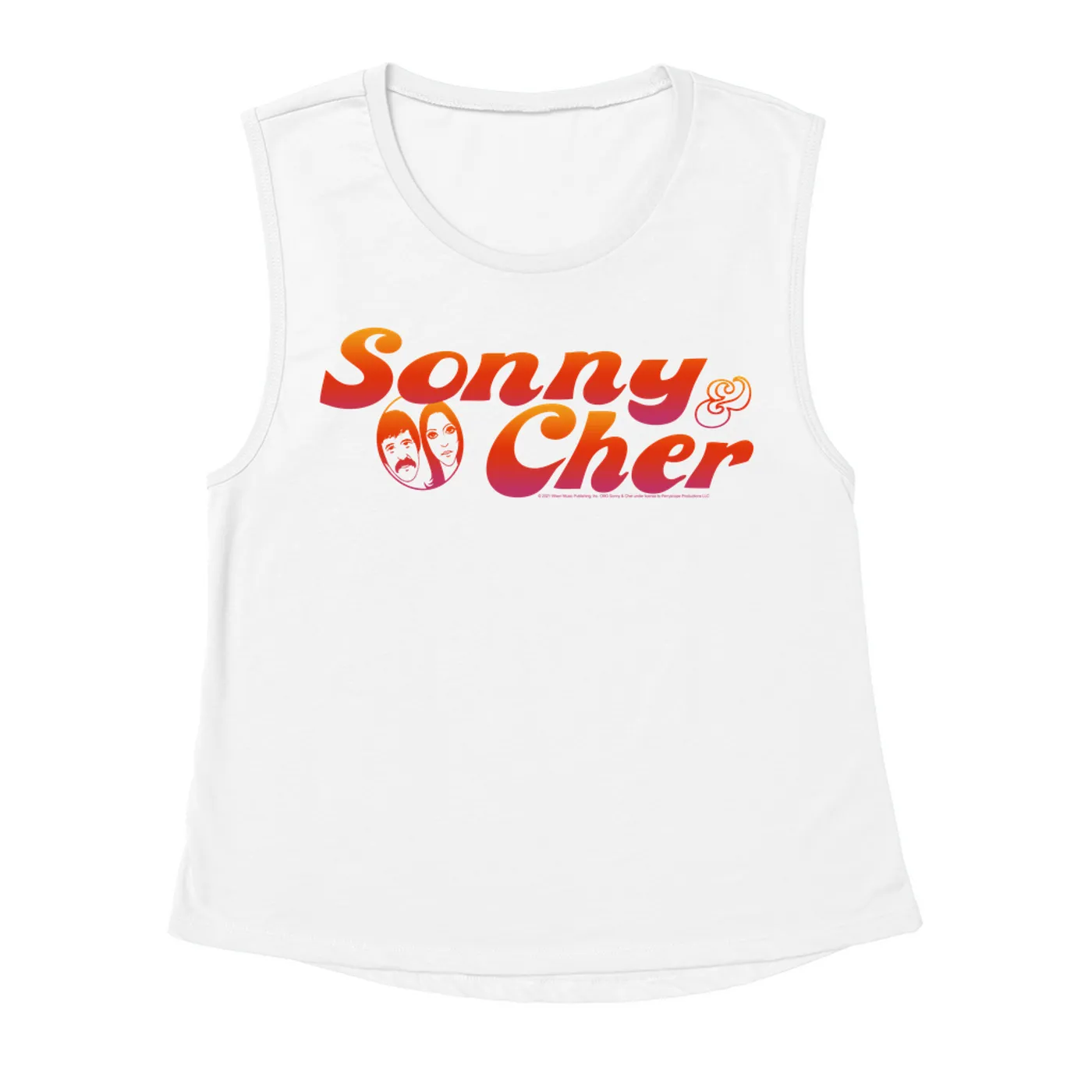 Sonny & Cher Ladies' Muscle Tank Top | Comedy Hour TV Show Logo Sonny and Cher Shirt
