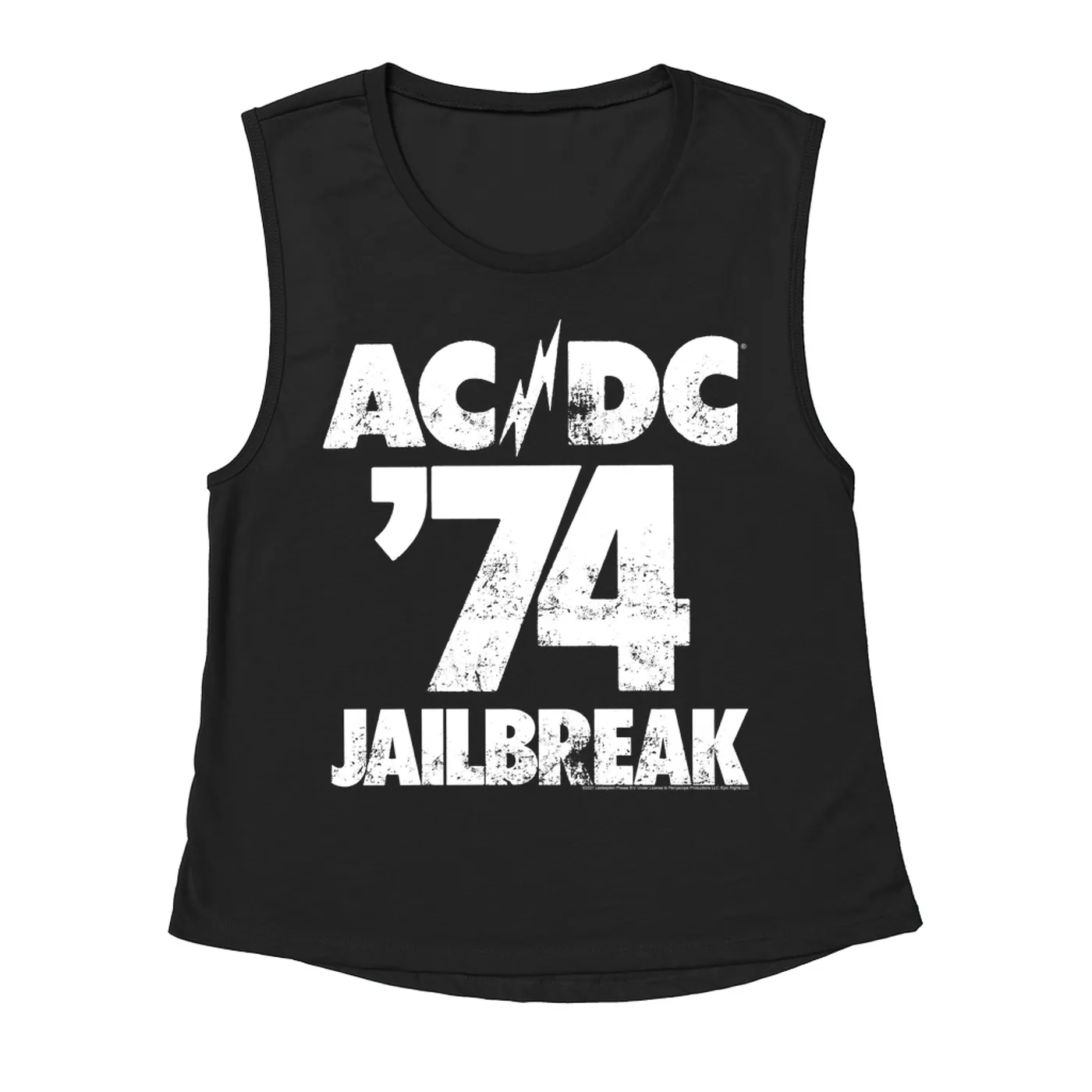 AC/DC Ladies' Muscle Tank Top | Jailbreak 1974 ACDC Shirt