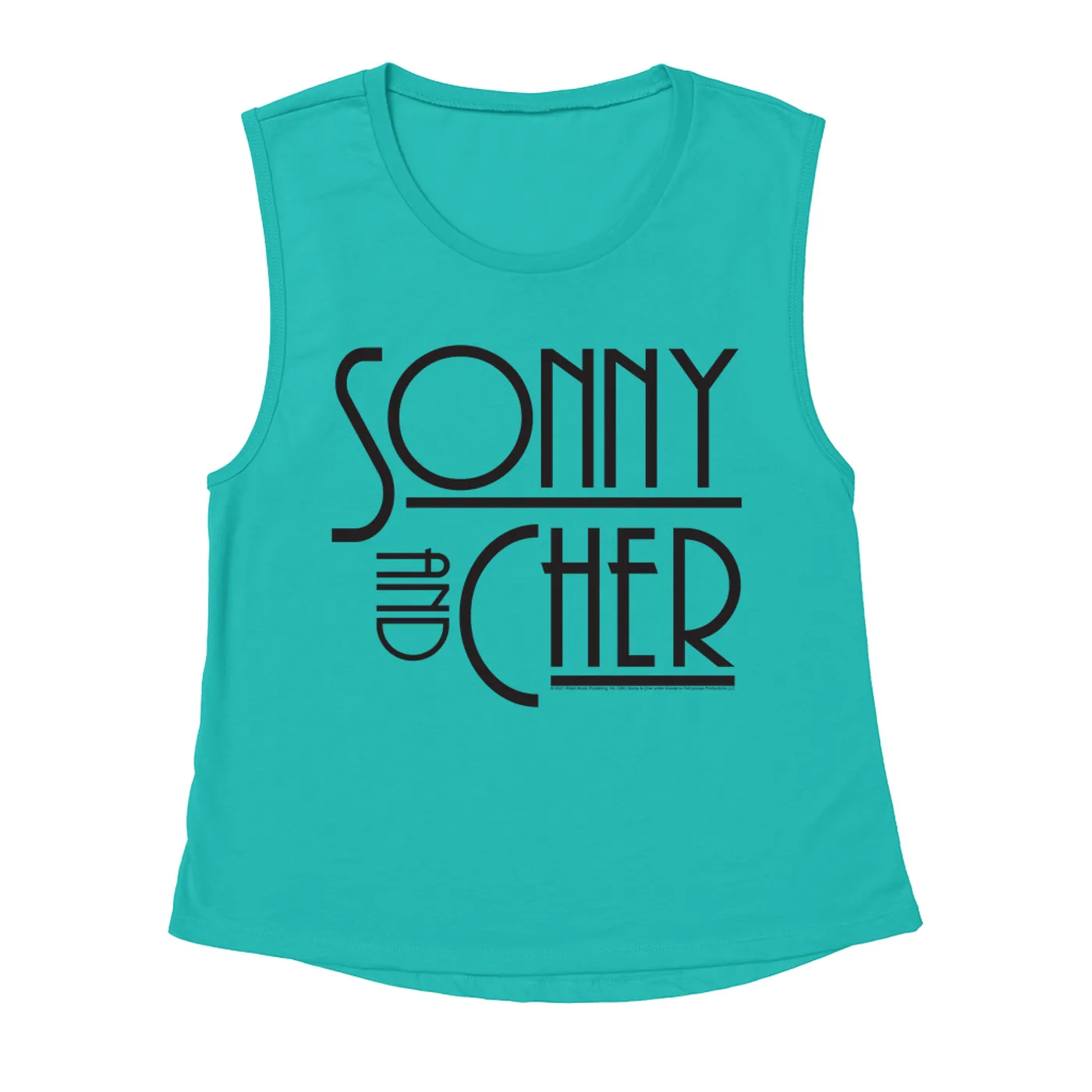 Sonny & Cher Ladies' Muscle Tank Top | Mod TV Show Logo Shirt