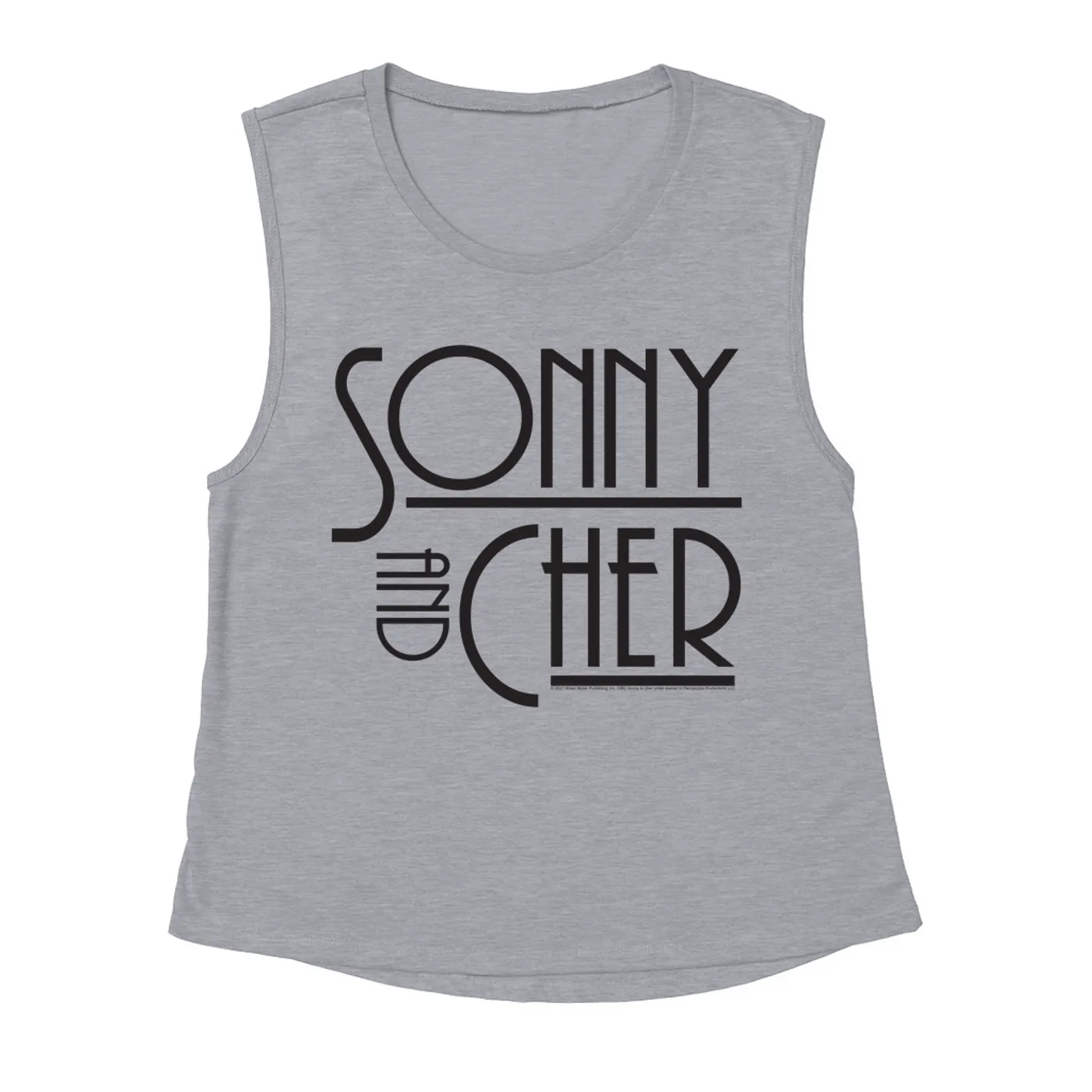 Sonny & Cher Ladies' Muscle Tank Top | Mod TV Show Logo Shirt