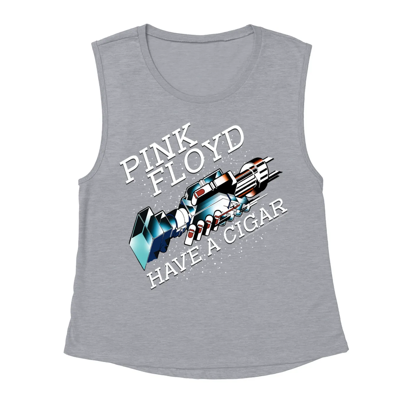 Pink Floyd Ladies' Muscle Tank Top | Have A Cigar Color Album Art Design Pink Floyd Shirt