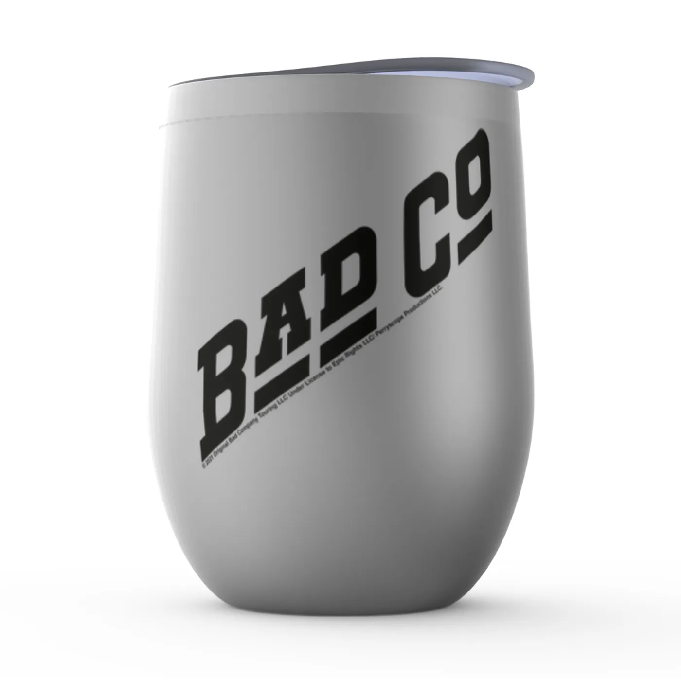 Bad Company Wine Tumbler | Classic Bad Company Logo Black Bad Company Stemless Wine Tumbler (Merchbar Exclusive)