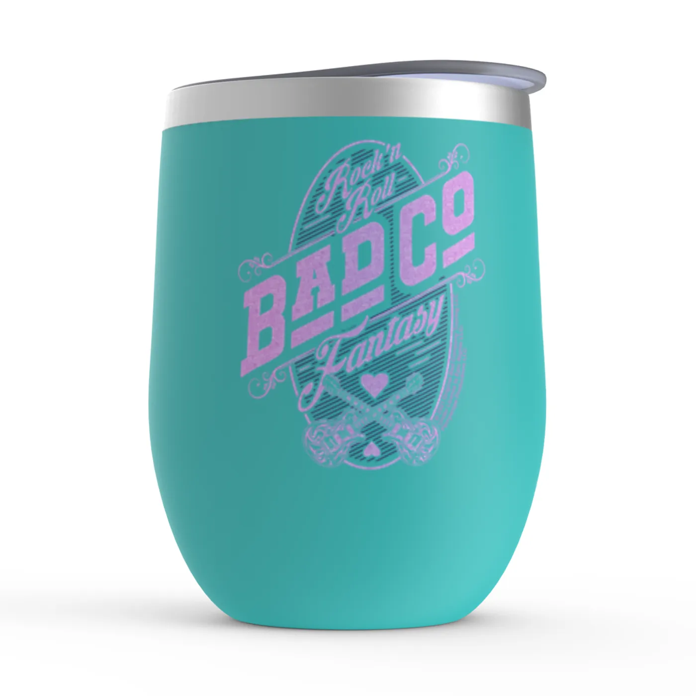 Bad Company Wine Tumbler | Rock N' Roll Fantasy Purple Bad Company Stemless Wine Tumbler (Merchbar Exclusive)