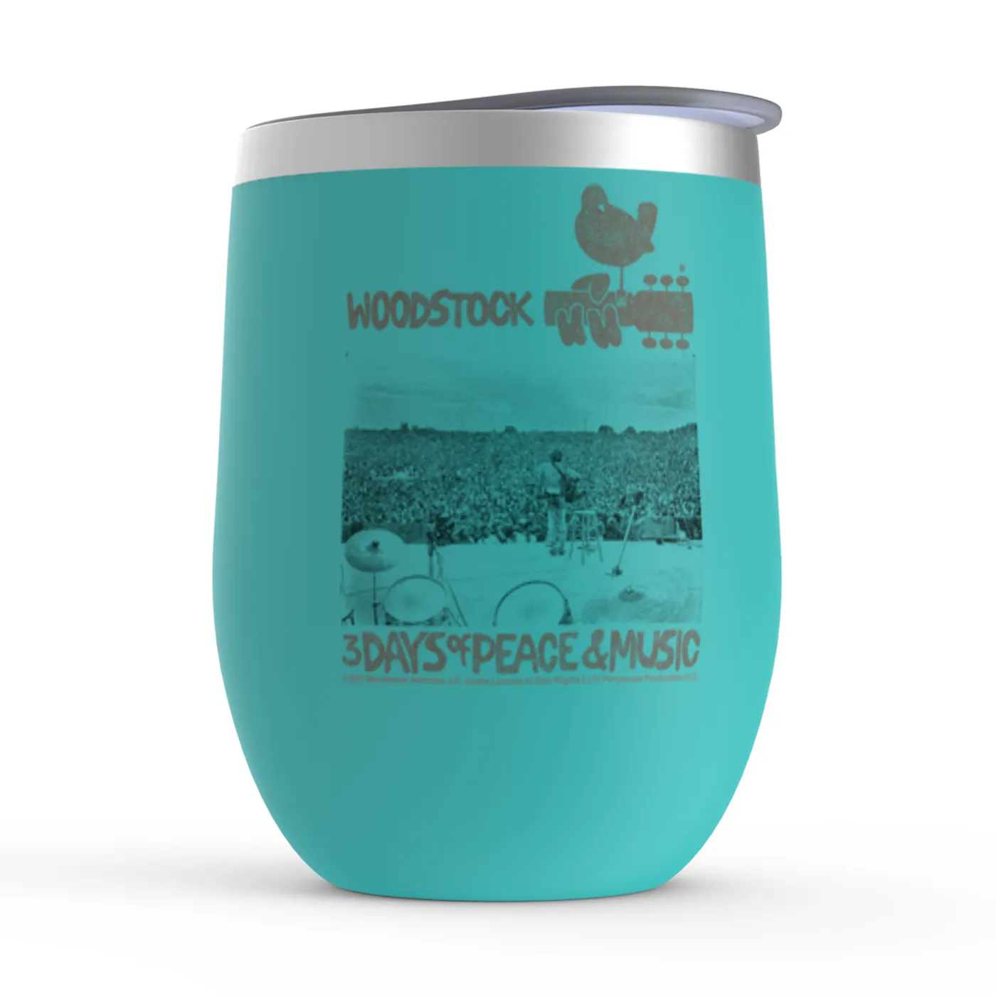 Woodstock Wine Tumbler | On Stage At Woodstock Woodstock Stemless Wine Tumbler (Merchbar Exclusive)