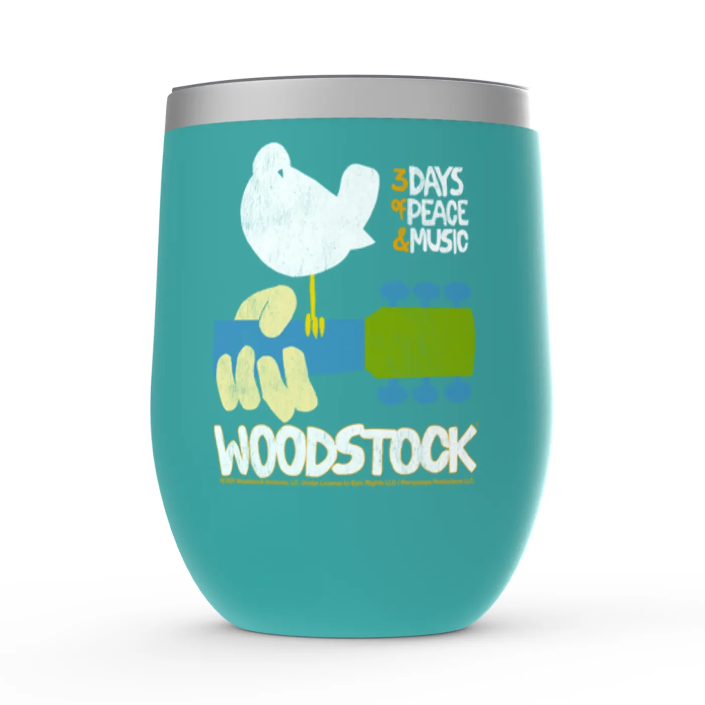 Woodstock Wine Tumbler | 3 Days Of Peace And Music Woodstock Stemless Wine Tumbler (Merchbar Exclusive)