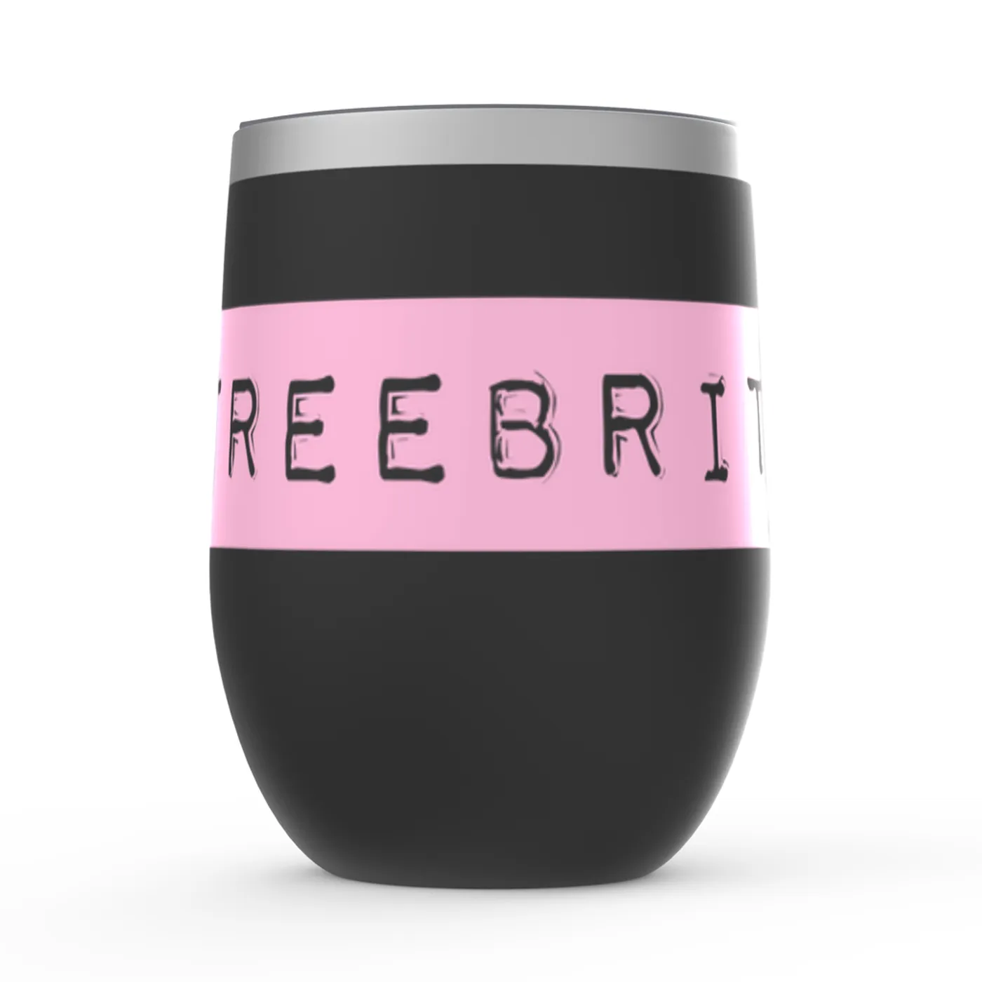 Merchbar Music Life Wine Tumbler | #FreeBritney Merchbar Music Life Stemless Wine Tumbler