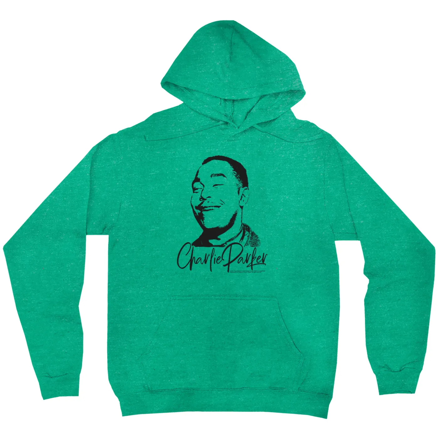 Charlie Parker Hoodie | Grinning Charlie WIth Logo Design Charlie Parker Hoodie (Merchbar Exclusive)